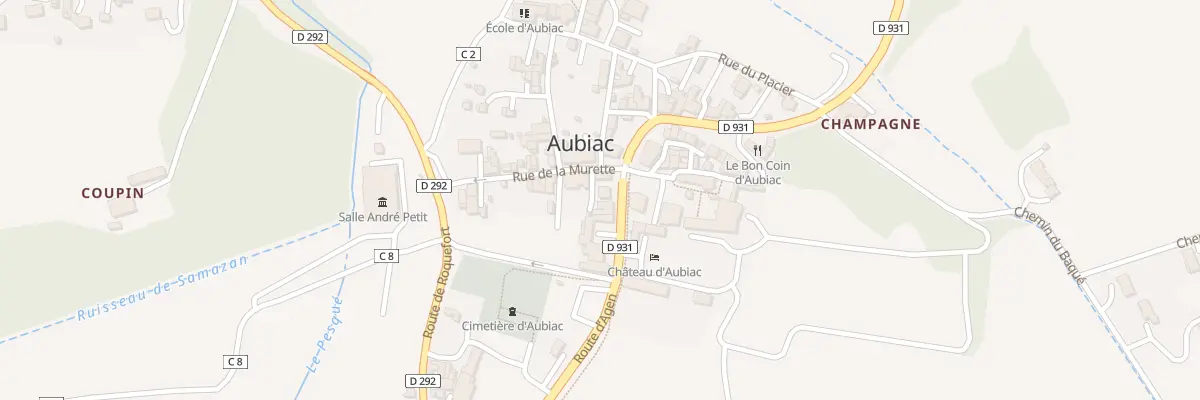 Plan du 124 Rte d’Agen à Aubiac
