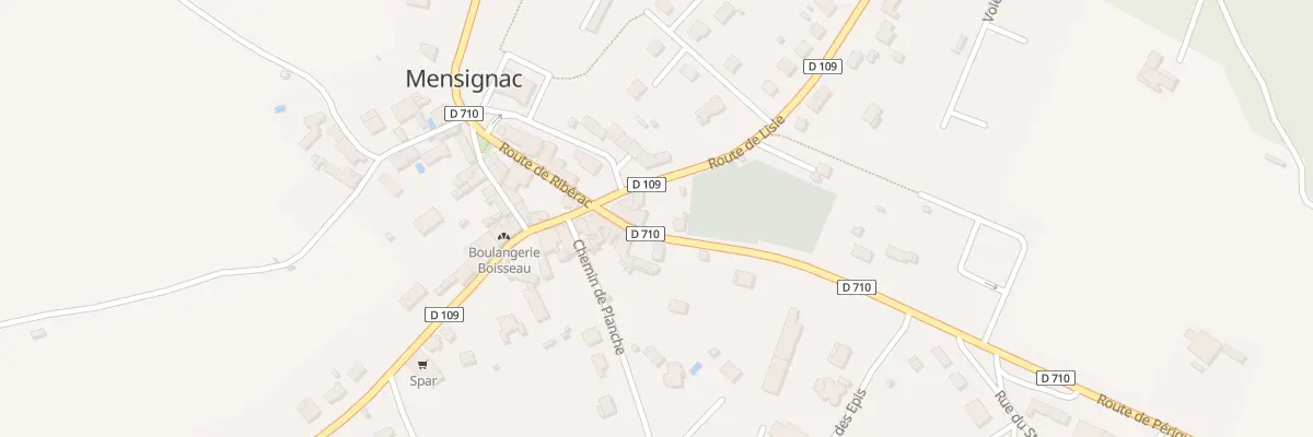 Plan du 45 Rte de Périgueux à Mensignac