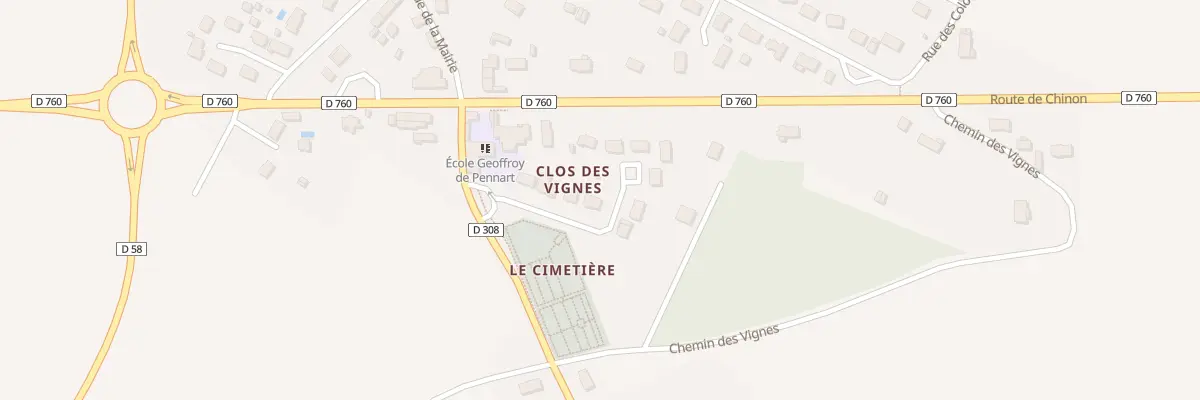 Plan du 4 Clos des Vignes à Noyant-de-Touraine