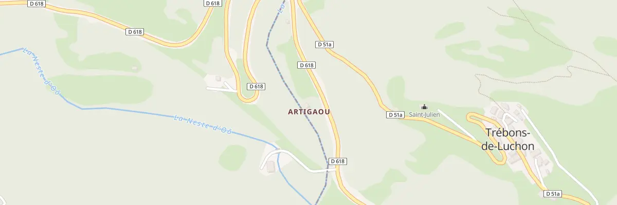 Plan du 18 Artigaou à Trébons-de-Luchon
