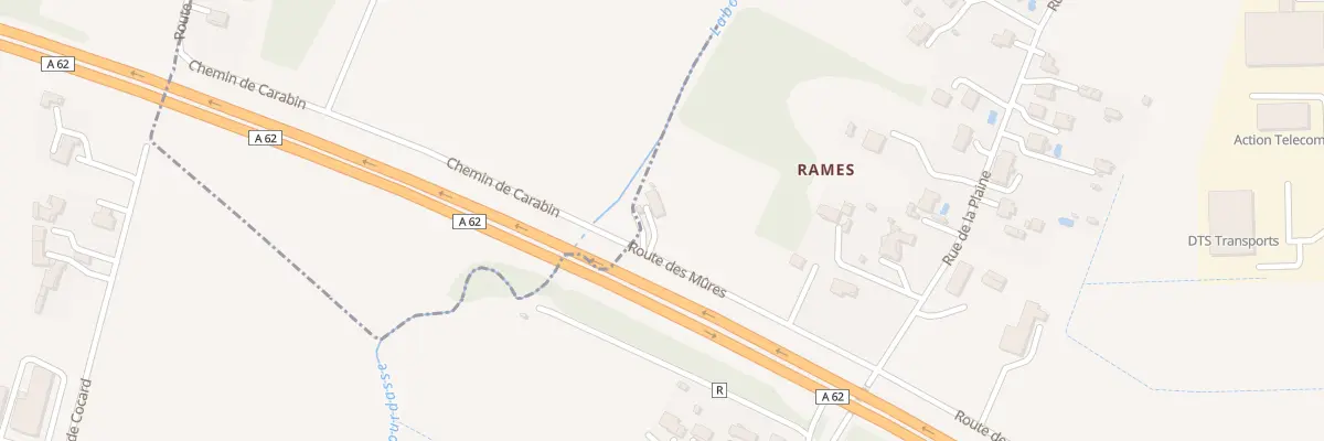 Plan du 42 Rte des Mûres à Roquefort