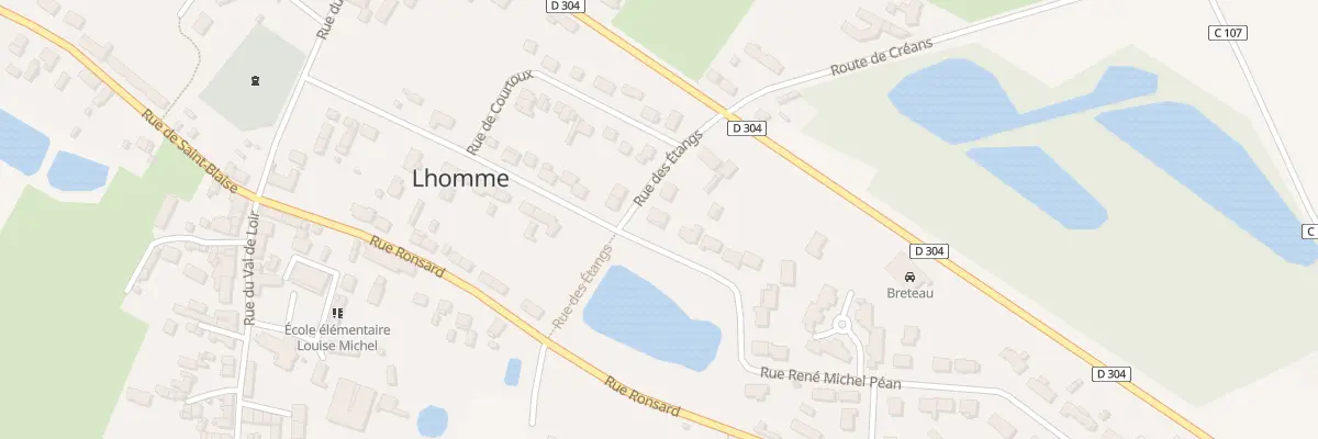 Plan du 1 Rue René Michel Péan à Lhomme