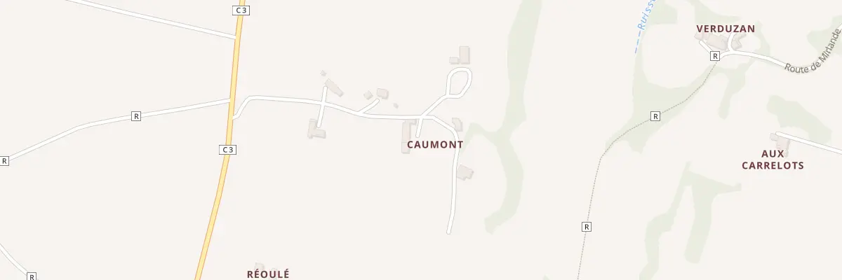 Plan du 5054 A Caumont à Marsolan