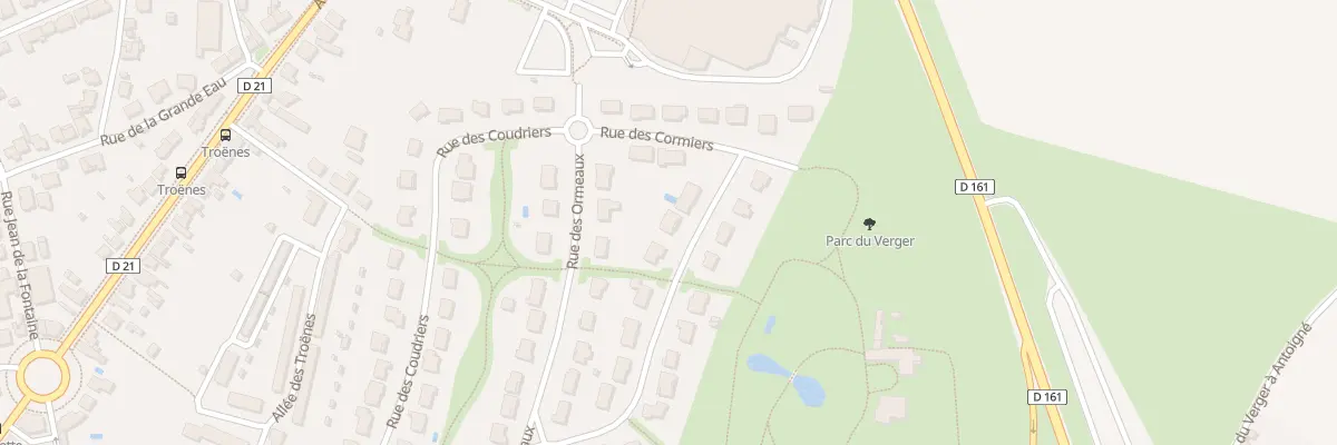 Plan du 13 Rue des Cormiers à Châtellerault