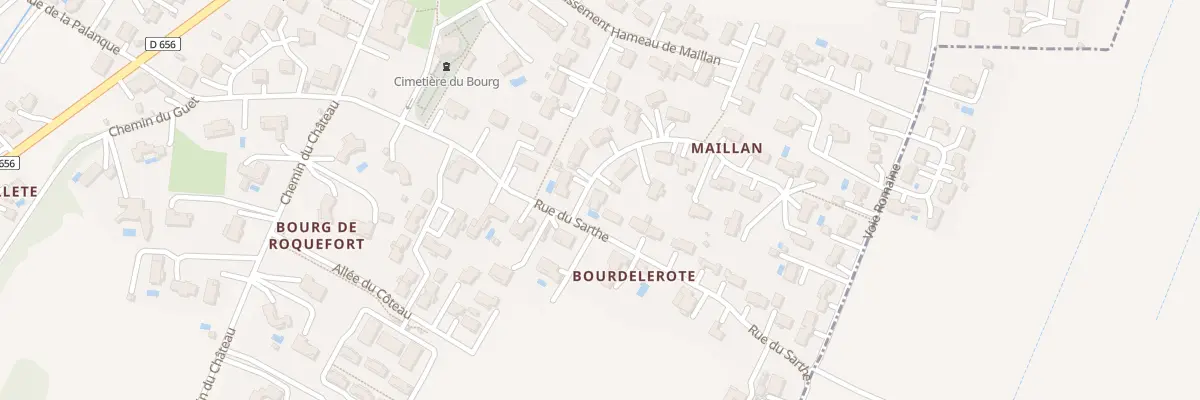 Plan du 2 Rue de Vert Maillan à Roquefort