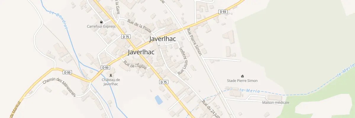 Plan du 5108 Rue de la Poste à Javerlhac-et-la-Chapelle-Saint-Robert