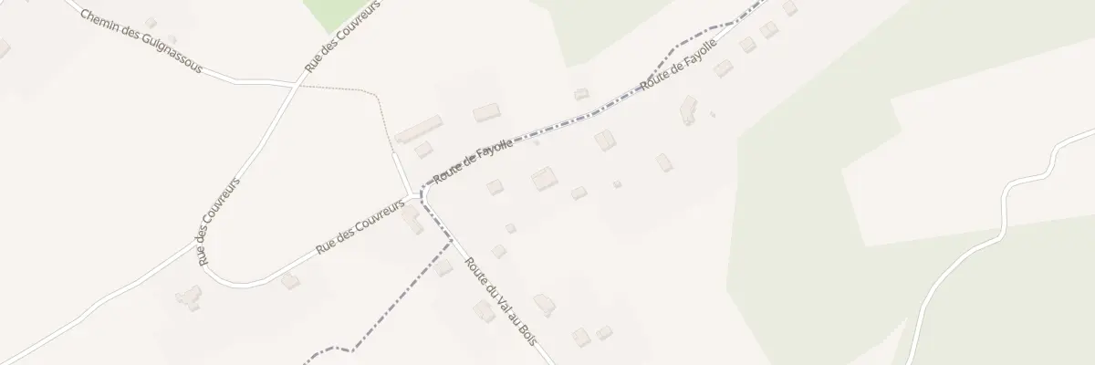 Plan du 383 Rte de Fayolle à Montrem