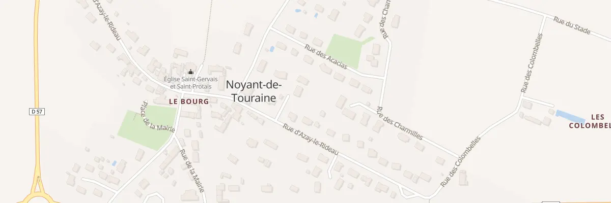 Plan du 21 Rue d’Azay le Rideau à Noyant-de-Touraine