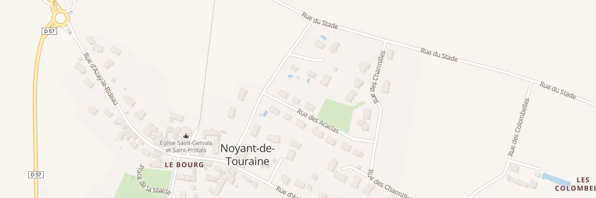 Plan du 4 Rue des Acacias à Noyant-de-Touraine