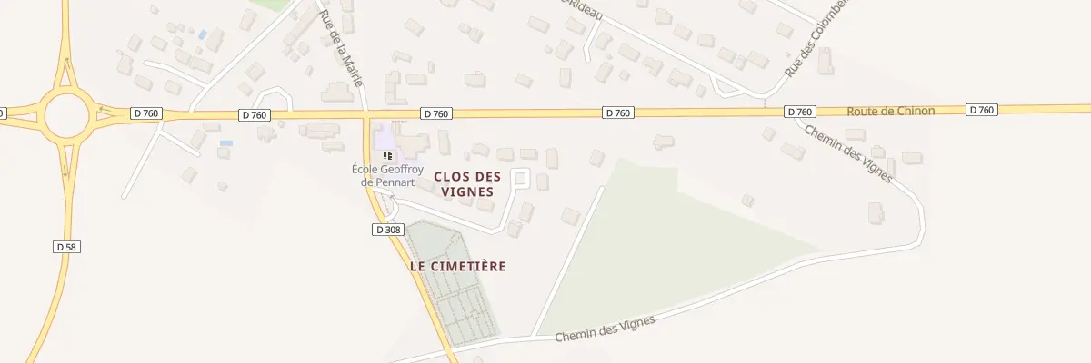 Plan du 8 Clos des Vignes à Noyant-de-Touraine