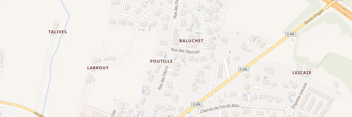 Plan du 2 Rue des Glycines à Roquefort