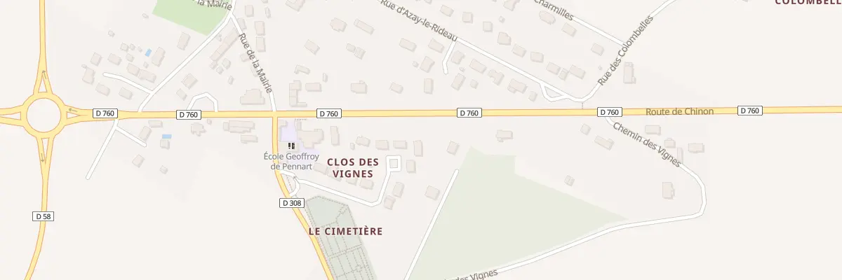 Plan du 7 Clos des Vignes à Noyant-de-Touraine