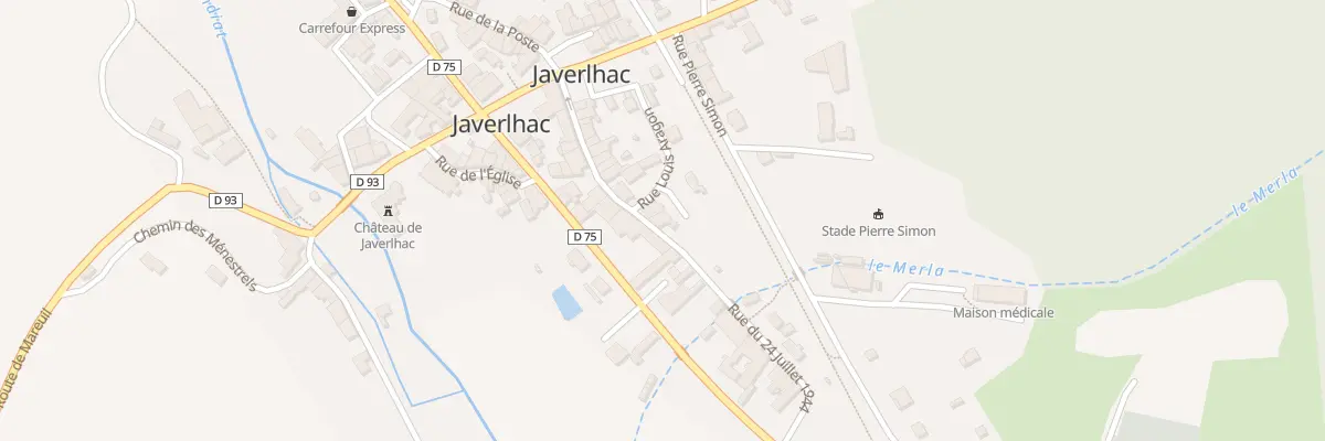 Plan du 5111 Rue du 24 Juillet 1944 à Javerlhac-et-la-Chapelle-Saint-Robert