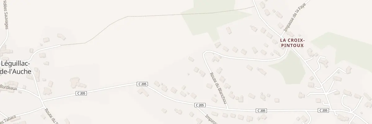 Plan du 169 Rte du Blanchou à Léguillac-de-l’Auche