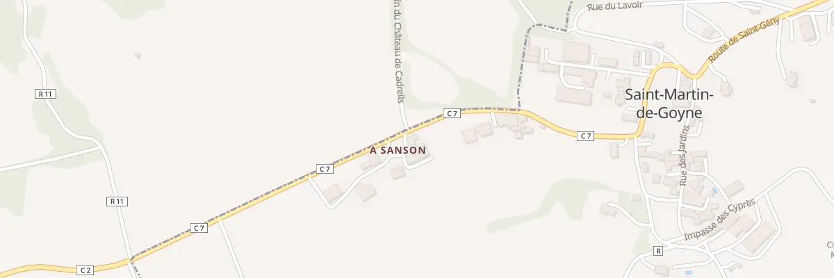 Plan du 5002 A Sanson à Saint-Martin-de-Goyne