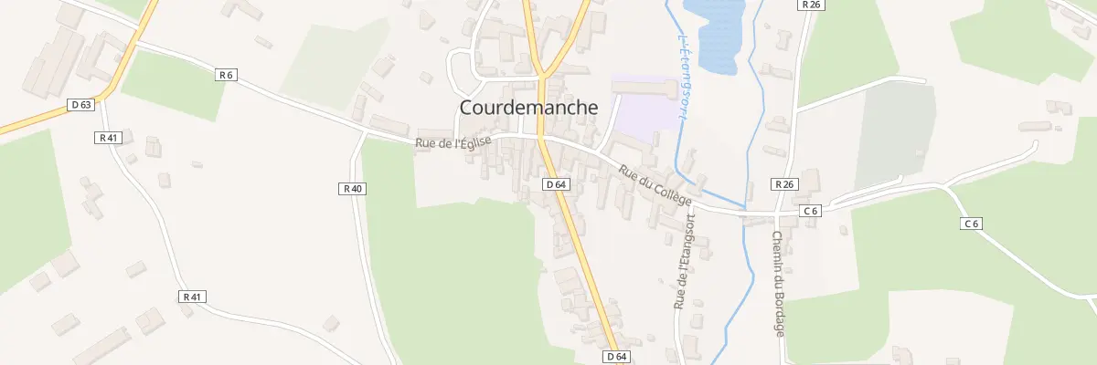 Plan du 4 Rue Neuve à Courdemanche