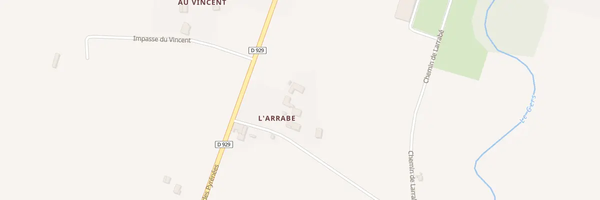 Plan du 5087 A l’Arrabe à Panassac