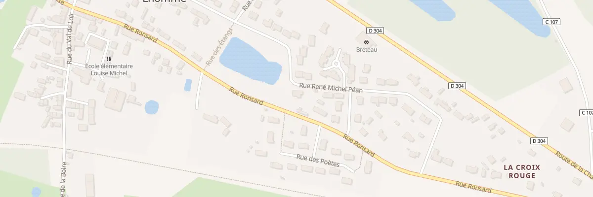 Plan du 2 Rue René Michel Péan à Lhomme