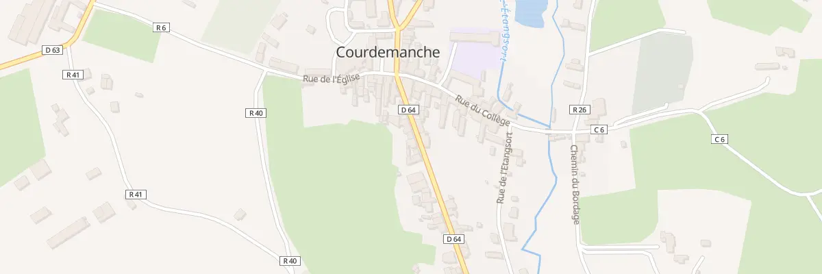 Plan du 10 Rue Neuve à Courdemanche