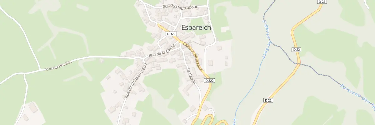 Plan du 11 Le Camin à Esbareich