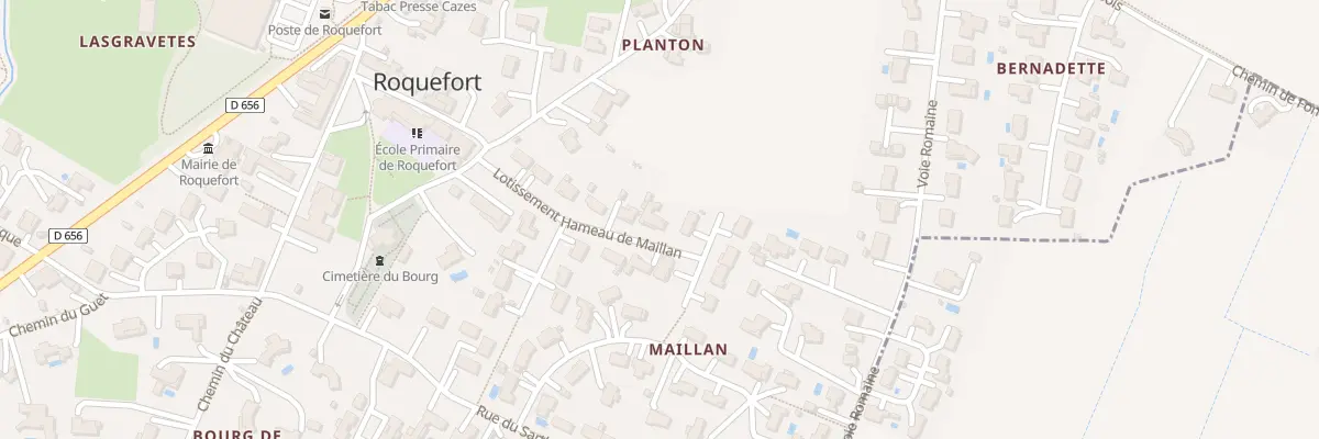 Plan du 6 Lot Le Hameau de Maillan à Roquefort