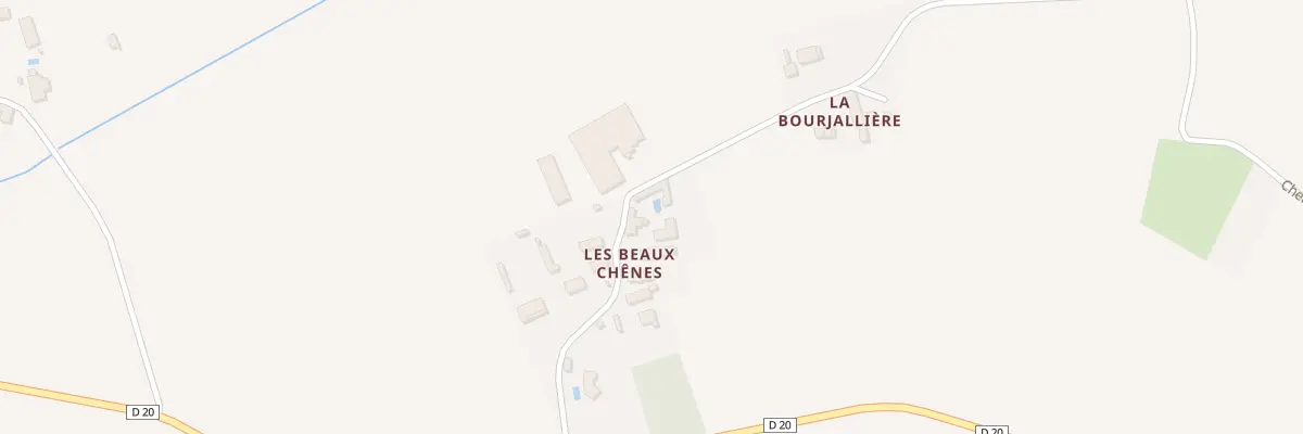 Plan du 8 Les Beaux Chênes à Antogny-le-Tillac