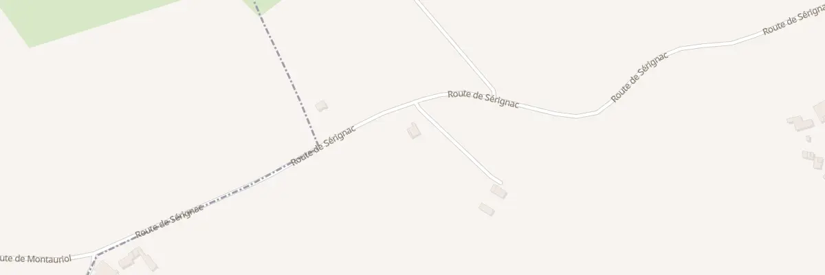 Plan du 1457 Rte de SERIGNAC à Montauriol