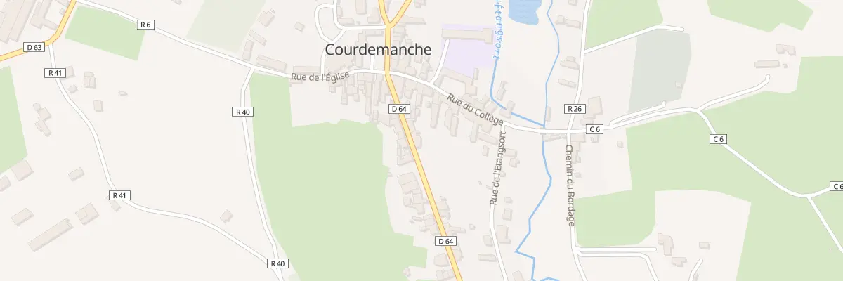 Plan du 9 Rue Neuve à Courdemanche