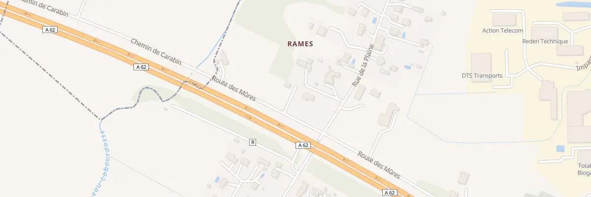 Plan du 36 Rte des Mûres à Roquefort