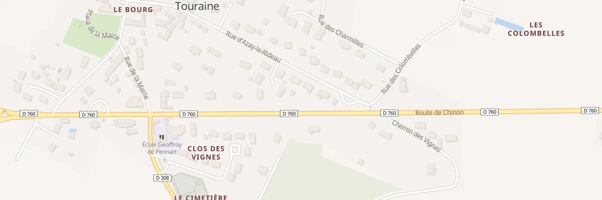 Plan du 4 Rue d’Azay le Rideau à Noyant-de-Touraine