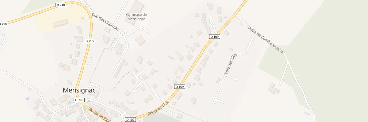 Plan du 277 Rte de Lisle à Mensignac