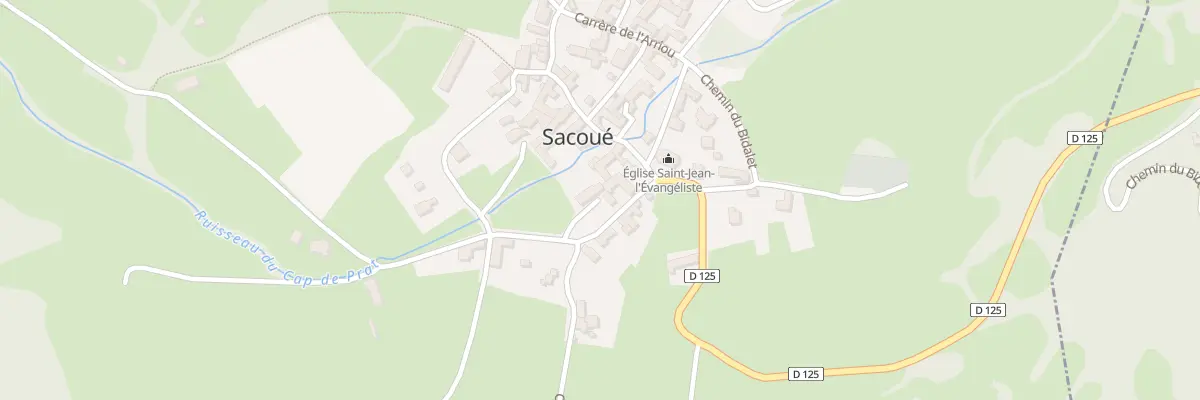 Plan du 4 Che du Sarrat à Sacoué