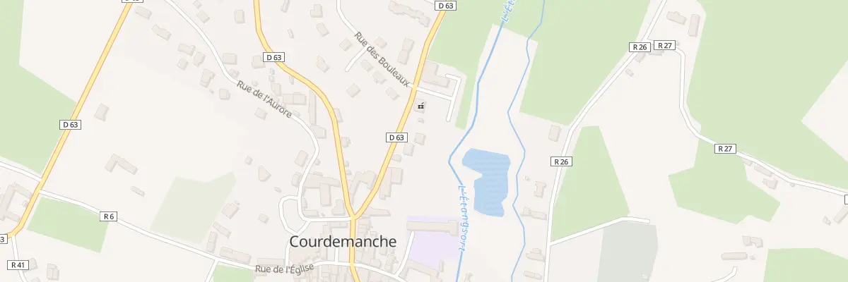 Plan du 6 Rue de Beauregard à Courdemanche