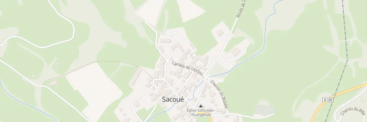 Plan du 5038 Village de Sacoue à Sacoué