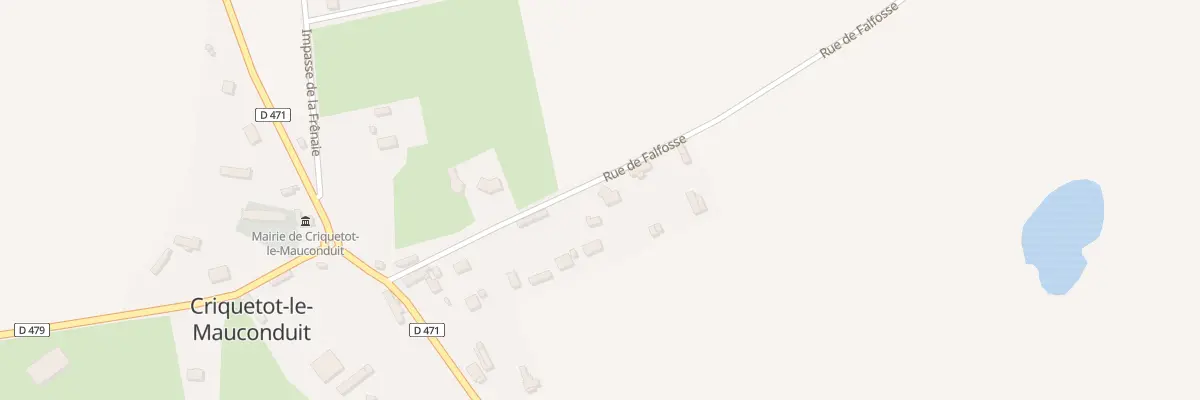Plan du 9000 Rue de Falfosse à Criquetot-le-Mauconduit