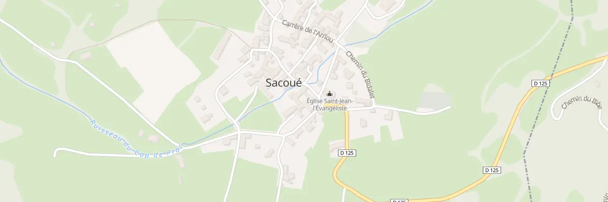 Plan du 2 Pl de l’Église à Sacoué