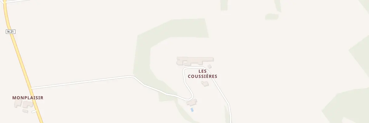 Plan du 61A Les Coussieres à Plaisance
