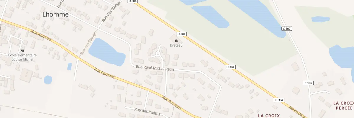 Plan du 23 Rue René Michel Péan à Lhomme