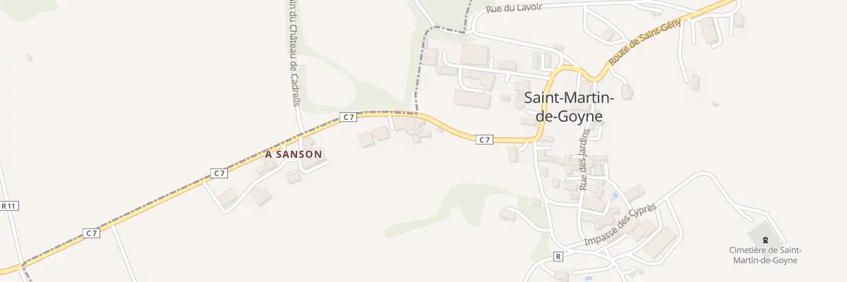 Plan du 5006 A Sanson à Saint-Martin-de-Goyne