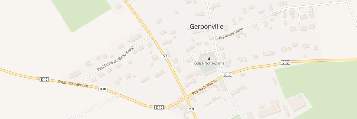 Plan du 6 Rte de Theuville à Gerponville