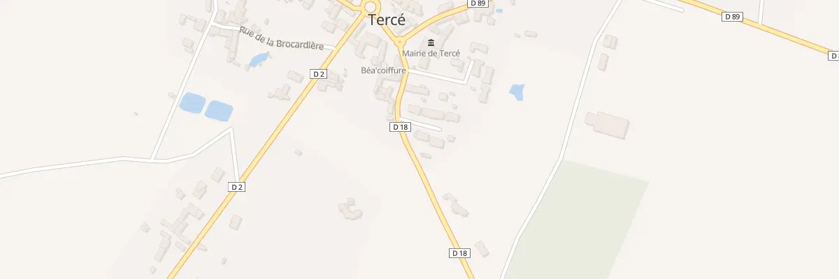 Plan du 2 All de la Cahute à Tercé