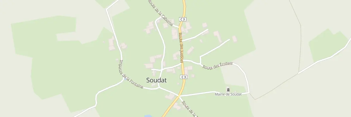 Plan du 22 Le Bourg à Soudat