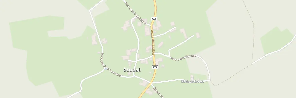 Plan du 22A Le Bourg à Soudat