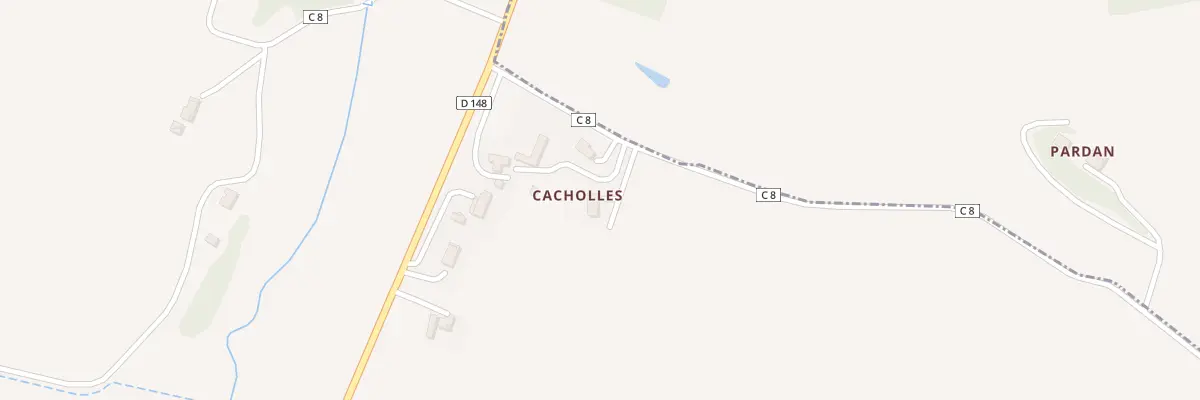 Plan du 144 Chem de Pardan à Castillon-Massas