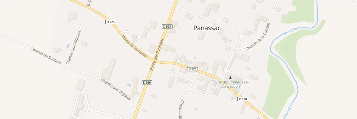 Plan du 5038 Au Village à Panassac