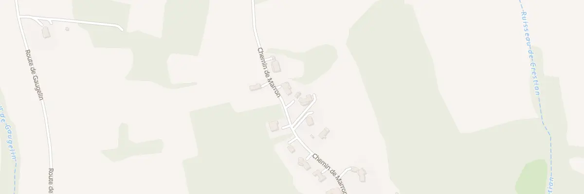 Plan du 32 Che de Marron à Aubiac