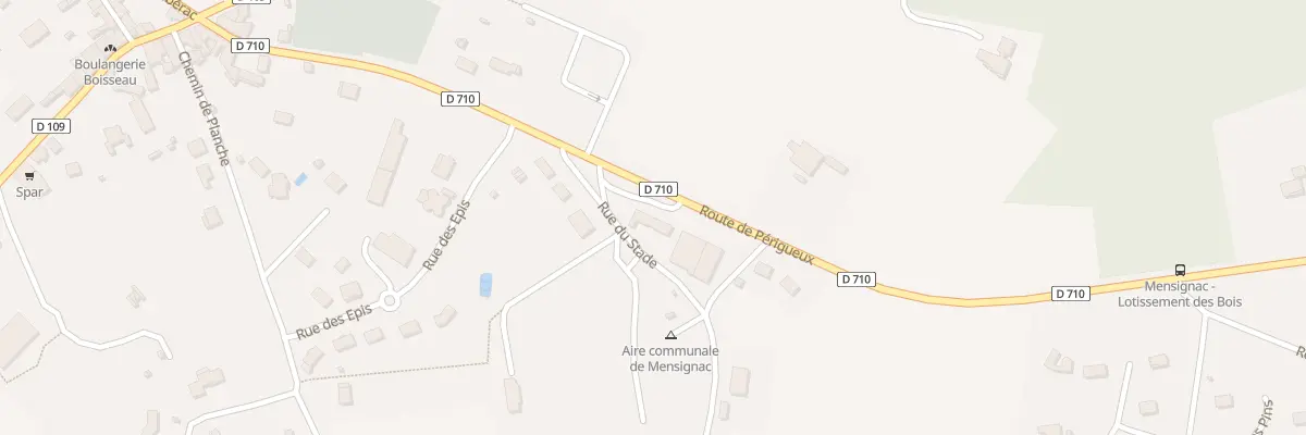 Plan du 392 Rte de Périgueux à Mensignac