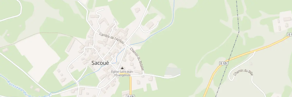 Plan du 6 Che du Bidalet à Sacoué