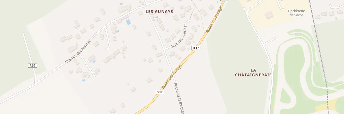Plan du 1 Rue des Acacias à Saché
