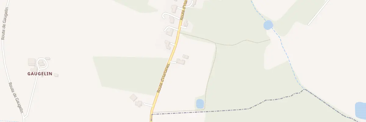 Plan du 71 Rte de Hartanes à Aubiac